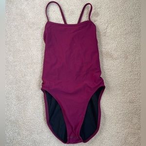 Jolyn “Brandon” Swim Onesie in the color Cabernet